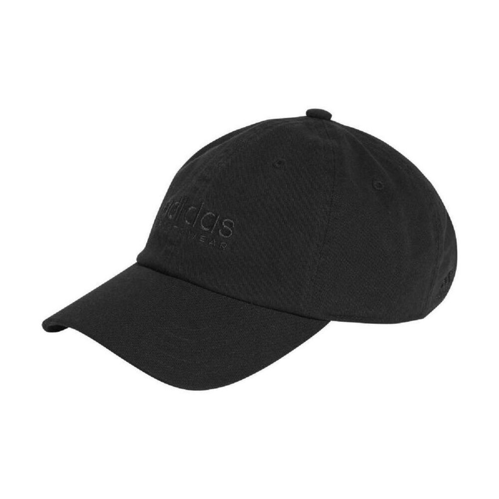 Adidas Mens Sportswear Embroidered Logo Dad Hat / Black